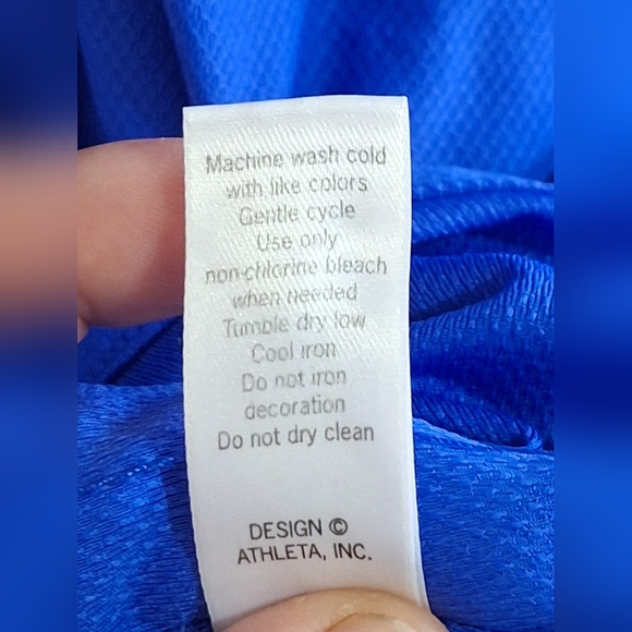 Athleta  Women's Blue Hooded Tunic Size 2X - Picture 5 of 15